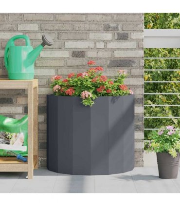 vidaXL Planter Anthracite 60 x 30 x 50 cm Steel