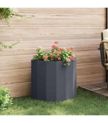 vidaXL Planter Anthracite 60 x 30 x 50 cm Steel