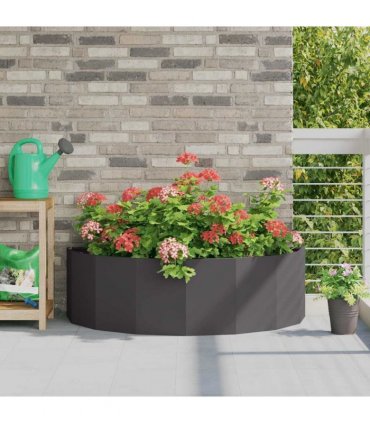 vidaXL Planter Black 120 x 60 x 35 cm Steel