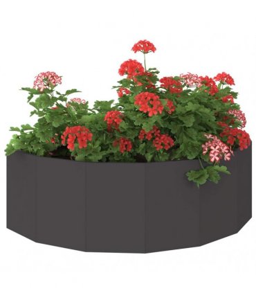 vidaXL Planter Black 120 x 60 x 35 cm Steel
