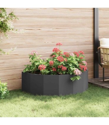 vidaXL Planter Black 120 x 60 x 35 cm Steel