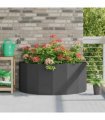 vidaXL Planter Black 120 x 60 x 50 cm Steel