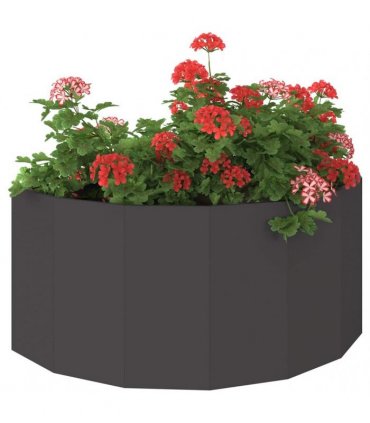 vidaXL Planter Black 120 x 60 x 50 cm Steel