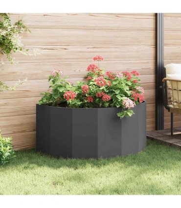 vidaXL Planter Black 120 x 60 x 50 cm Steel
