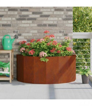 vidaXL Planter Rusty 120 x 60 x 50 cm Weathering Steel