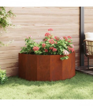 vidaXL Planter Rusty 120 x 60 x 50 cm Weathering Steel