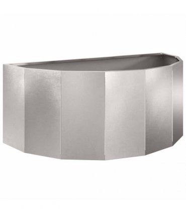 vidaXL Planter Silver 90 x 45 x 35 cm Stainless Steel