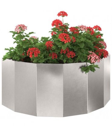 vidaXL Planter Silver 90 x 45 x 35 cm Stainless Steel