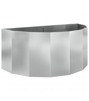 vidaXL Planter Silver 120 x 60 x 50 cm Galvanised Steel