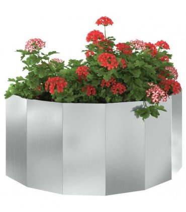 vidaXL Planter Silver 120 x 60 x 50 cm Galvanised Steel