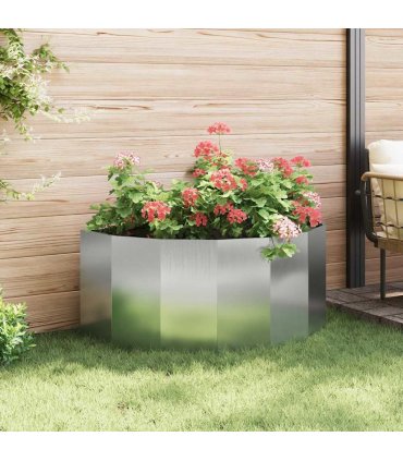 vidaXL Planter Silver 120 x 60 x 50 cm Galvanised Steel