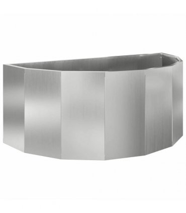 vidaXL Planter Silver 90 x 45 x 35 cm Galvanised Steel
