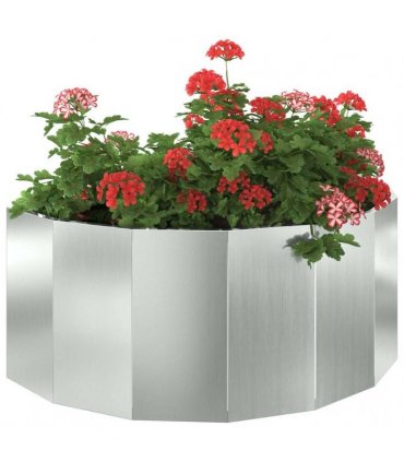 vidaXL Planter Silver 90 x 45 x 35 cm Galvanised Steel