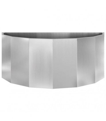 vidaXL Planter Silver 90 x 45 x 35 cm Galvanised Steel