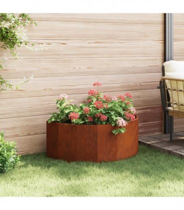 vidaXL Planter Rusty 90 x 45 x 35 cm Weathering Steel