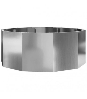 vidaXL Planter Silver 90 x 90 x 35 cm Galvanised Steel