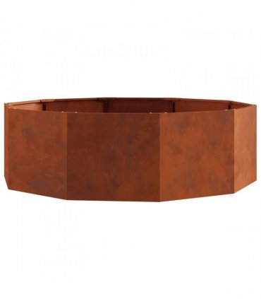 vidaXL Planter Rusty 120 x 120 x 35 cm Weathering Steel