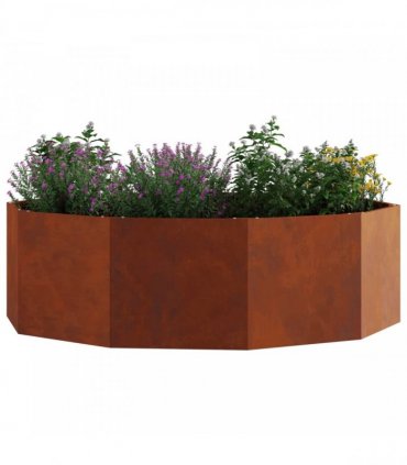 vidaXL Planter Rusty 120 x 120 x 35 cm Weathering Steel