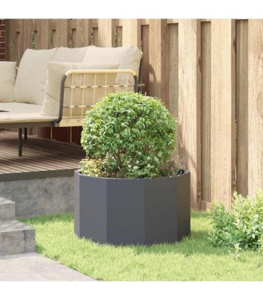 vidaXL Planter Anthracite 60 x 60 x 35 cm Steel