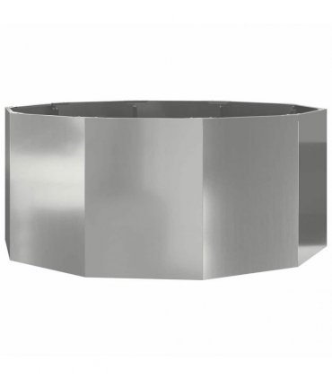 vidaXL Planter Silver 120 x 120 x 50 cm Galvanised Steel