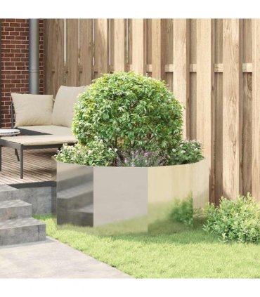 vidaXL Planter Silver 120 x 120 x 50 cm Galvanised Steel