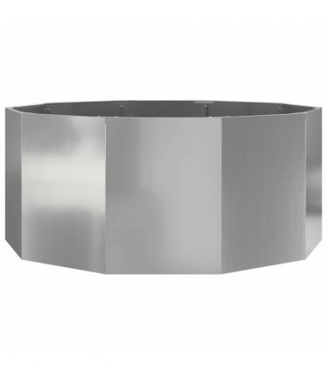 vidaXL Planter Silver 120 x 120 x 50 cm Galvanised Steel