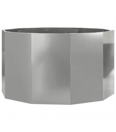 vidaXL Planter Silver 90 x 90 x 50 cm Galvanised Steel