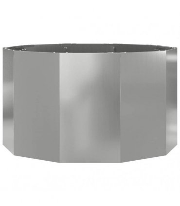 vidaXL Planter Silver 90 x 90 x 50 cm Galvanised Steel