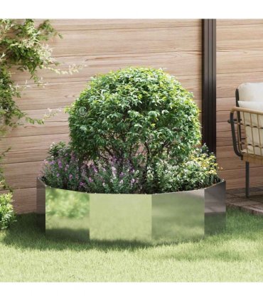 vidaXL Planter Silver 120 x 120 x 35 cm Galvanised Steel