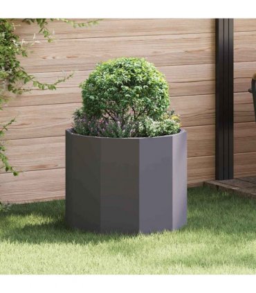 vidaXL Planter Black 60 x 60 x 50 cm Steel