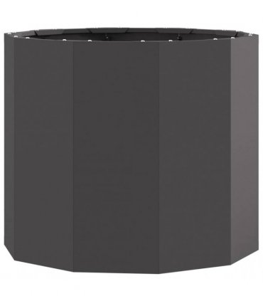 vidaXL Planter Black 60 x 60 x 50 cm Steel