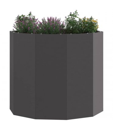 vidaXL Planter Black 60 x 60 x 50 cm Steel