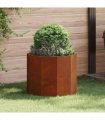 vidaXL Planter Rusty 60 x 60 x 50 cm Weathering Steel