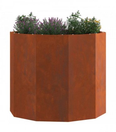 vidaXL Planter Rusty 60 x 60 x 50 cm Weathering Steel