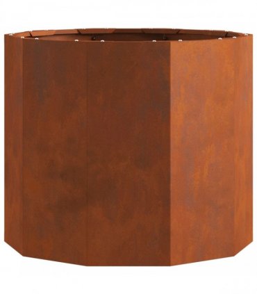 vidaXL Planter Rusty 60 x 60 x 50 cm Weathering Steel