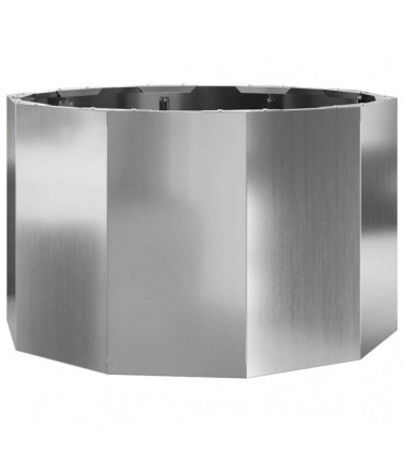 vidaXL Planter Silver 60 x 60 x 35 cm Galvanised Steel