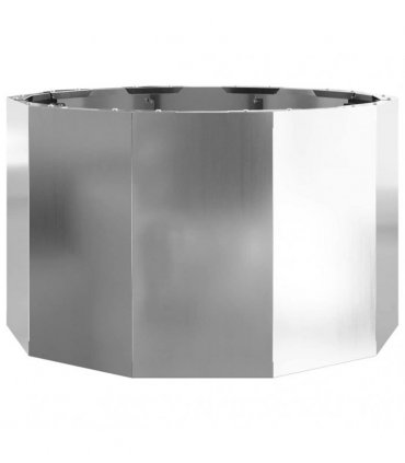 vidaXL Planter Silver 60 x 60 x 35 cm Galvanised Steel