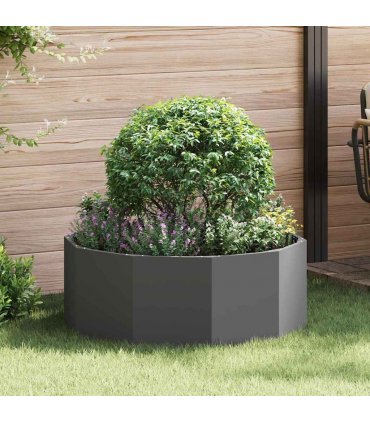 vidaXL Planter Black 90 x 90 x 35 cm Steel