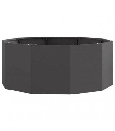 vidaXL Planter Black 90 x 90 x 35 cm Steel