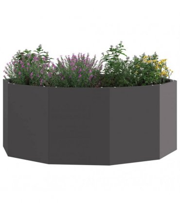vidaXL Planter Black 90 x 90 x 35 cm Steel