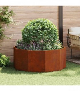 vidaXL Planter Rusty 120 x 120 x 50 cm Weathering Steel