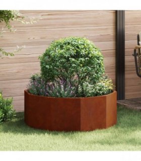 vidaXL Planter Rusty 90 x 90 x 35 cm Weathering Steel