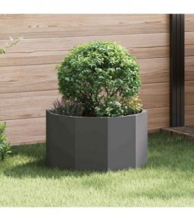 vidaXL Planter Black 60 x 60 x 35 cm Steel