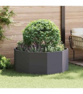vidaXL Planter Black 120 x 120 x 50 cm Steel