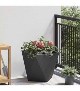 vidaXL Planter Black 40 x 40 x 40 cm Steel