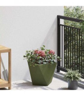 vidaXL Planter Olive Green 30 x 30 x 30 cm Steel