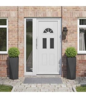 vidaXL Planter 2 pcs Black 30 x 30 x 75 cm Steel