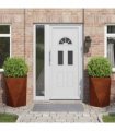 vidaXL Planter 2 pcs Rusty 50 x 50 x 75 cm Weathering Steel