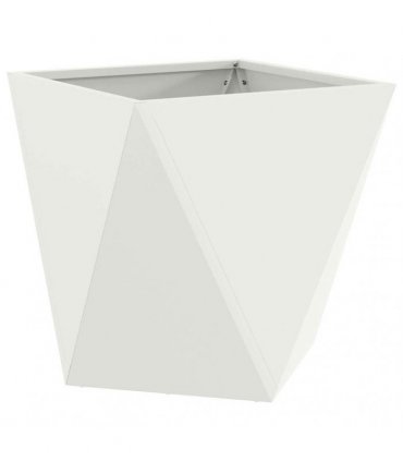 vidaXL Planter White 40 x 40 x 40 cm Steel