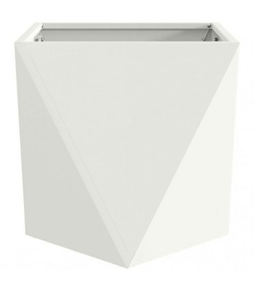 vidaXL Planter White 40 x 40 x 40 cm Steel